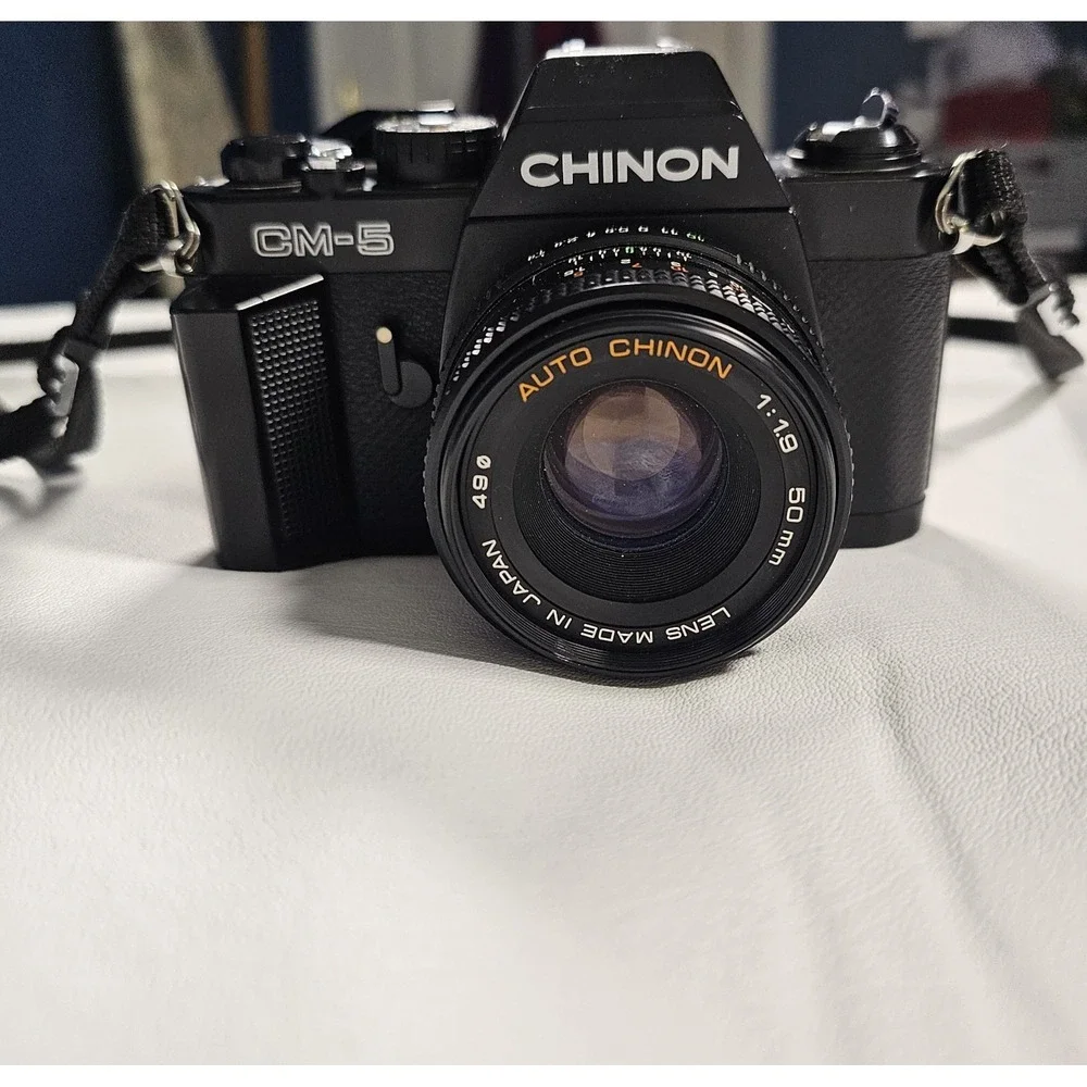 Chinon CM-5 35mm Film Camera + 50mm‎ f/1.9 Lens Tested Meter Not Working